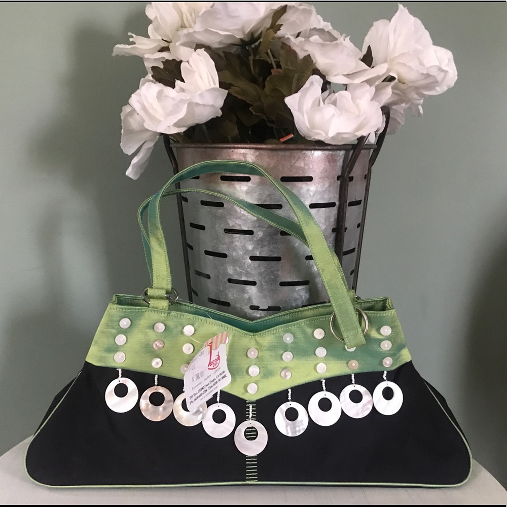 Black & Green Artistic Purse